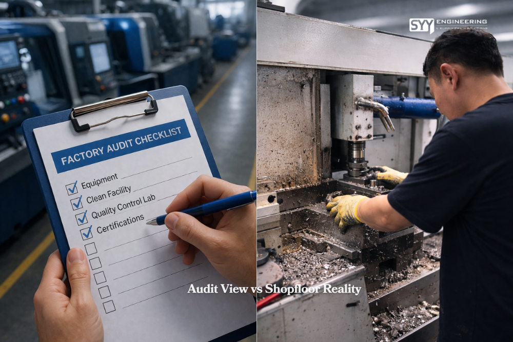 factory audit china checklist vs real production capability comparison